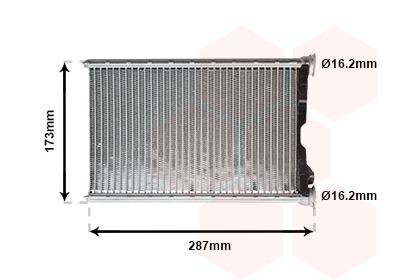 Радиатор печки (отопителя) VAN Wezel 06006342 цена, от 31.67 USD